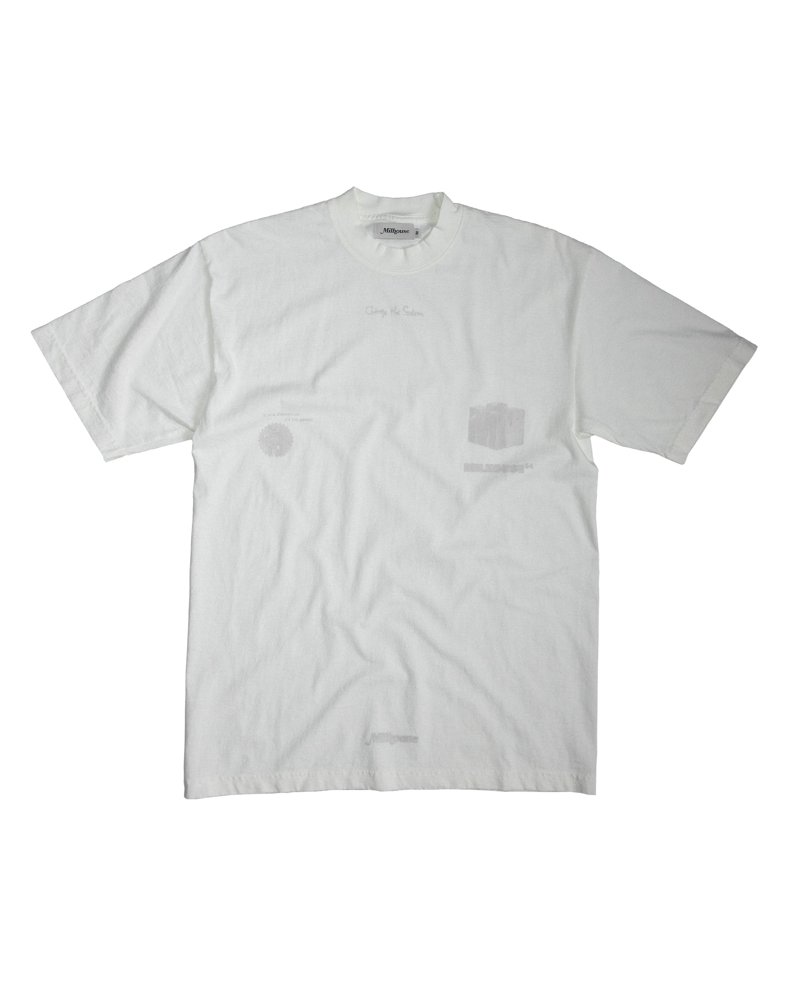 Change the System Tee White