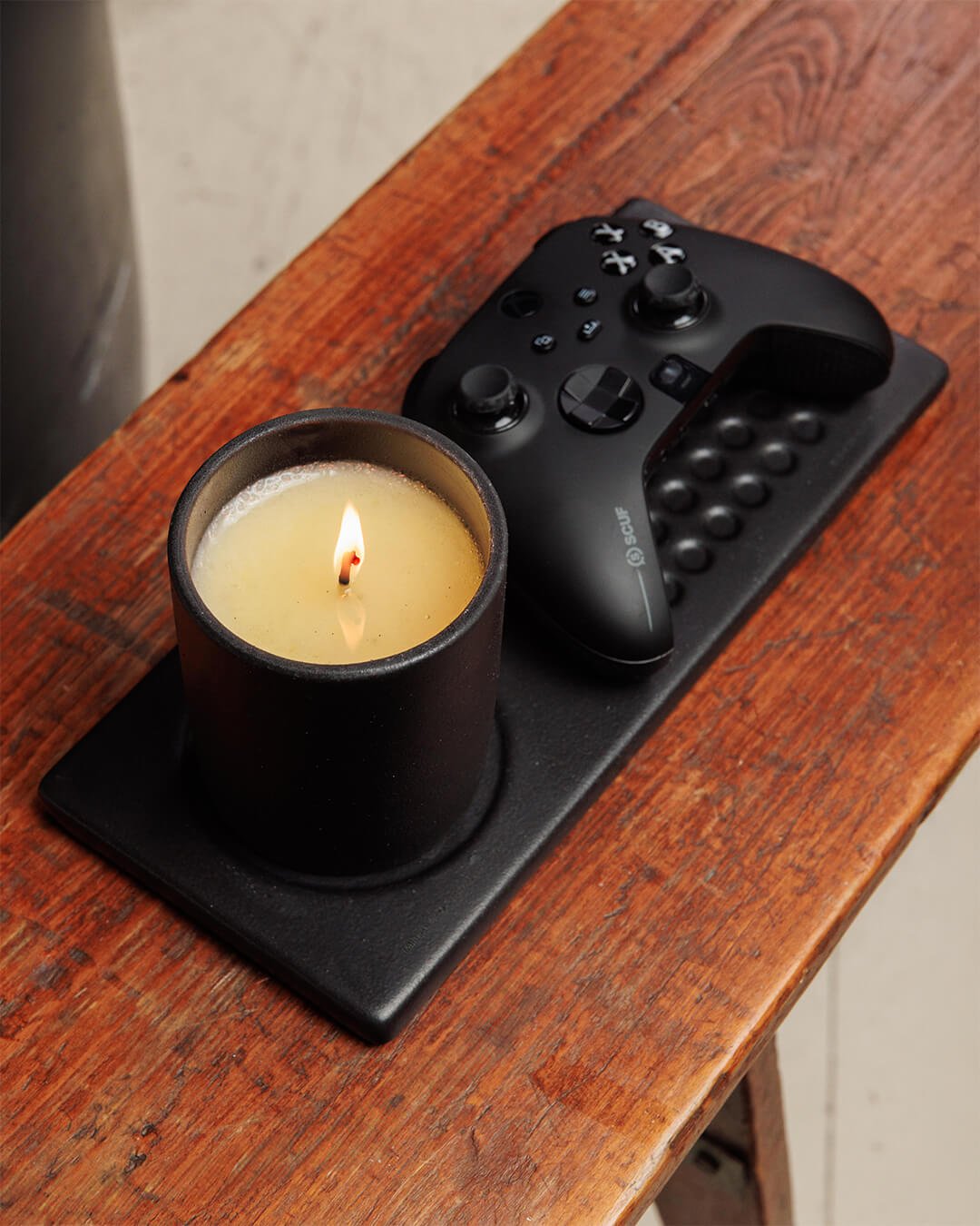 Controller Tray & Santal Candle - Milhouse Ltd Premium Gaming Product - Gifts for Gamers - Elevate your Gaming Setup