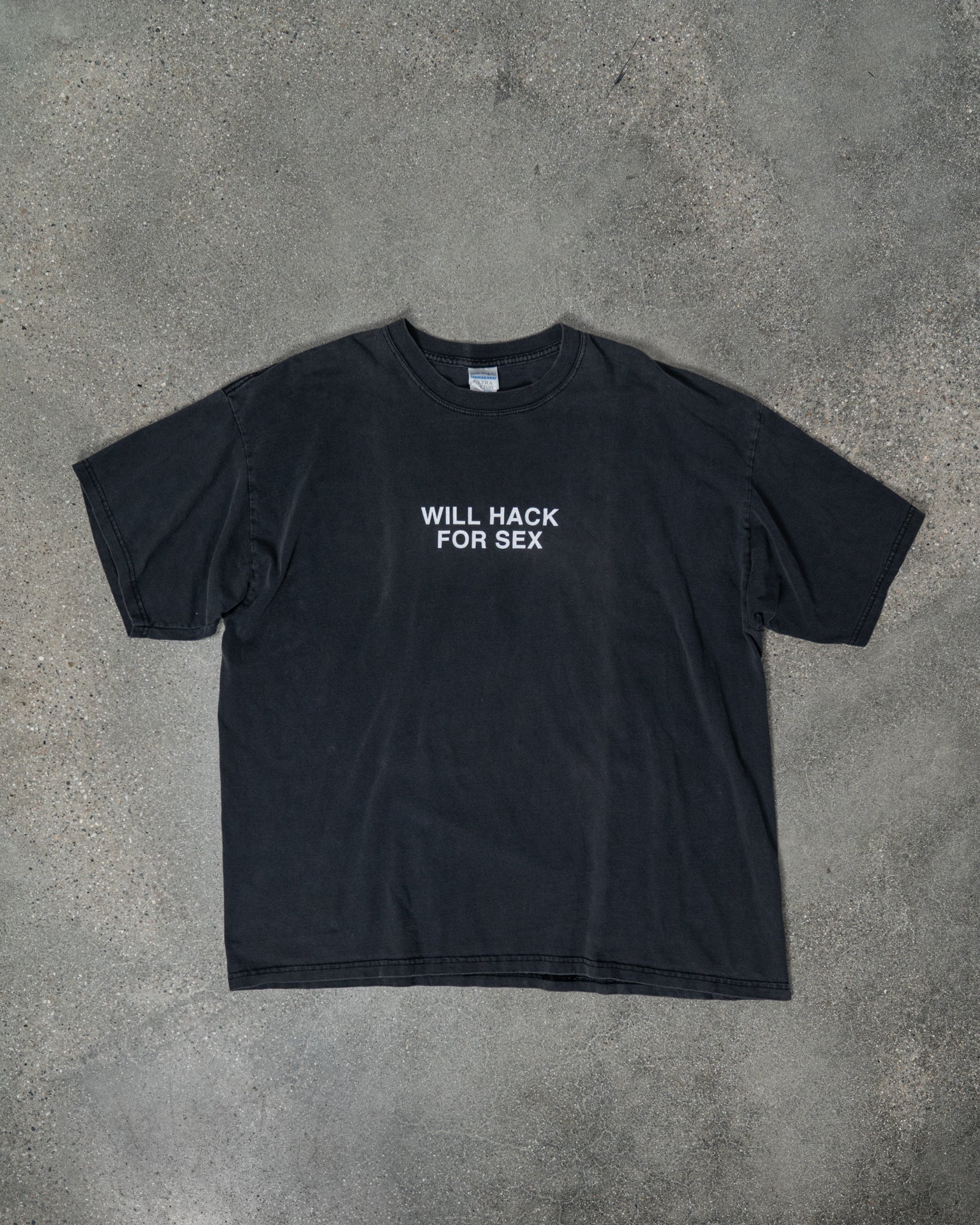 Vintage 'Will Hack For S*x' Tee – XXL - Milhouse Ltd Premium Gaming Product - Gifts for Gamers - Elevate your Gaming Setup